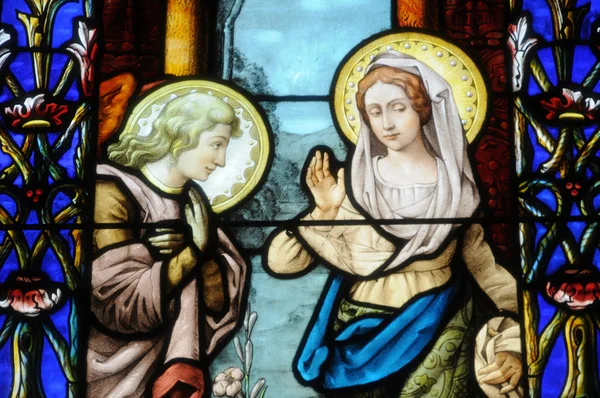 Francia, el interior de la iglesia de Vigny en Val d Oise — Foto de Stock