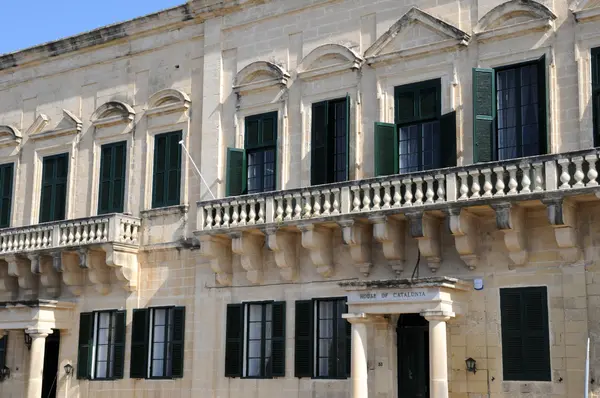 Malta, malebné město valetta — Stock fotografie