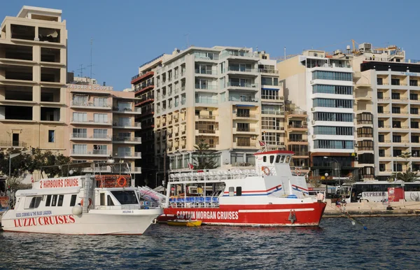 Malta, malebné město sliema — Stockfoto