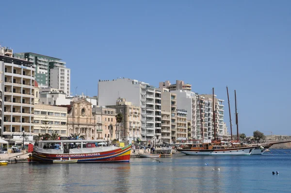 Malta, malebné město sliema — Stockfoto