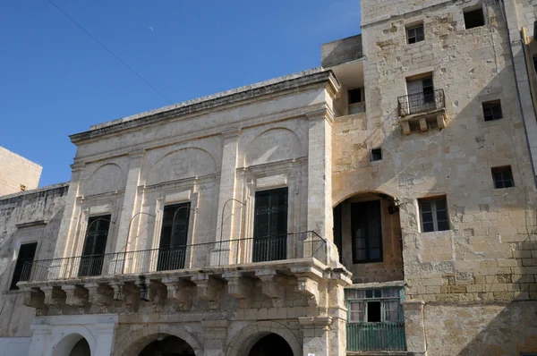 Malta, malebné město valetta — Stock fotografie