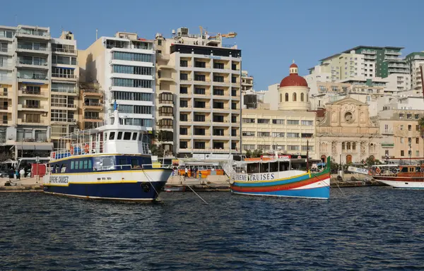 Malta, malebné město sliema — Stockfoto