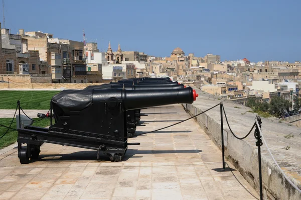 Malta, malebné město valetta — Stock fotografie