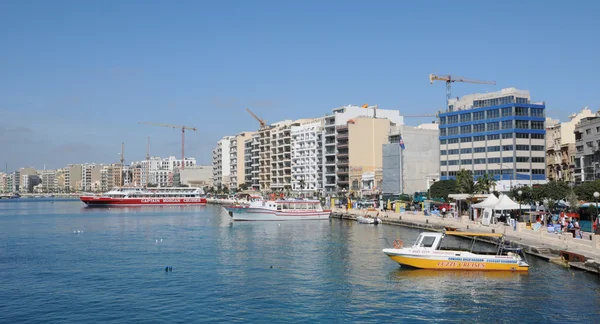 Malta, la pittoresca città di Sliema — Foto Stock