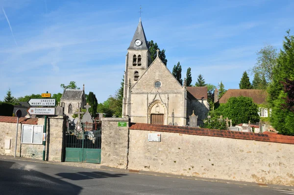 Francia, la antigua iglesia de Villers en Arthies — Foto de Stock