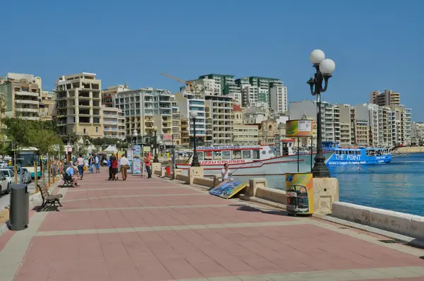 Malta, Sliema picturesque city — Stok fotoğraf