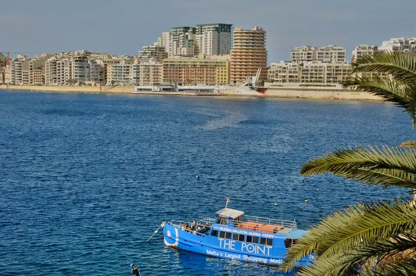 Мальта, живописный город Слима — стоковое фото