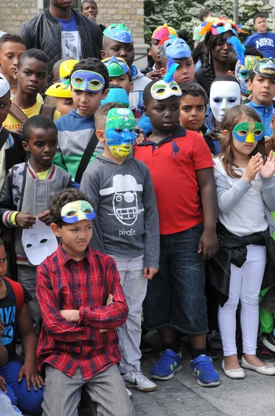 França, crianças carnaval em Les Mureaux — Fotografia de Stock