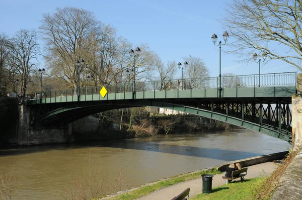 Val d oise, malerische Stadt l isle adam — Stockfoto