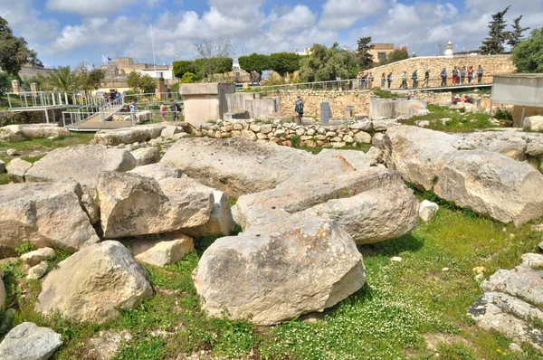 Мальта, мегалитические храмы Таршиена — стоковое фото