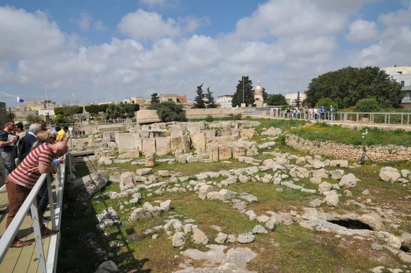 Malta, tarxien megalitik Tapınak — Stok fotoğraf