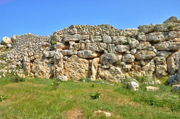 Malta, gozo pitoresk ggantija Tapınağı — Stok fotoğraf