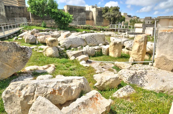 Málta, tarxien megalitikus templomai — Stock Fotó