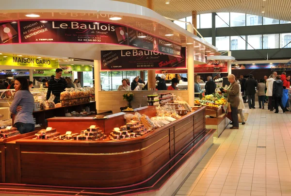 Malerischer markt von la baule in loire atlantique — Stockfoto