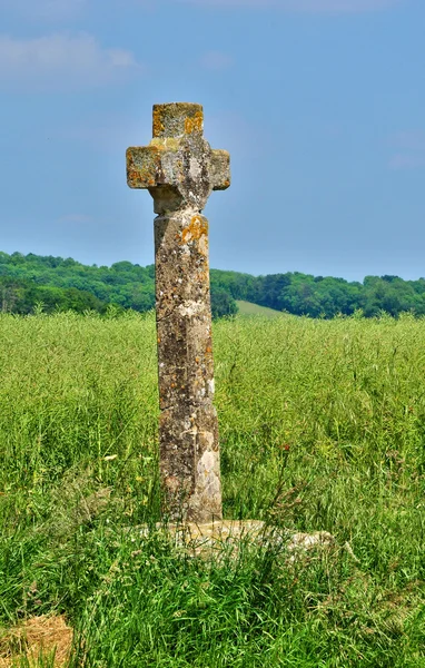 Francia, il piccolo paese di Longuesse in Val d'Oise — Foto Stock