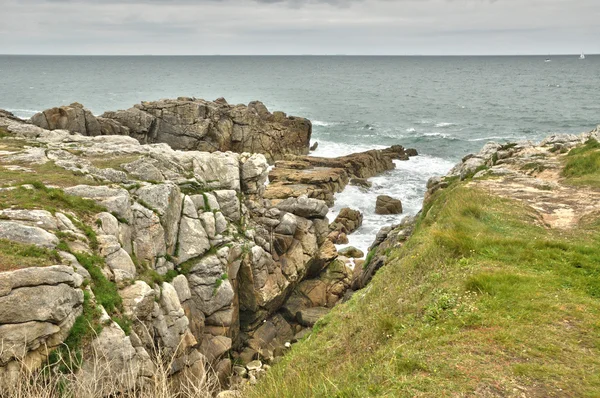 Bretagne, La Cote Sauvage en Batz sur Mer — Foto de Stock
