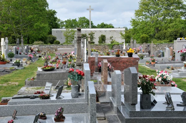 Kyrkogården i pornichet i loire atlantique — Stockfoto