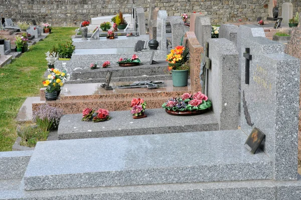 Cimitirul din Pornichet din Loire Atlantique — Fotografie, imagine de stoc