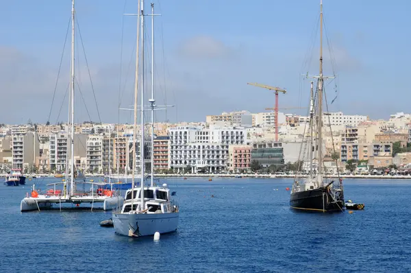 Malta, la pintoresca bahía de La Valeta — Foto de Stock