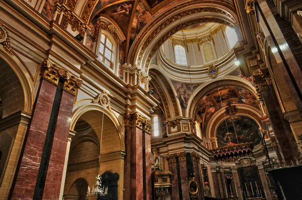 Malta, malebné katedrály mdina — Stock fotografie