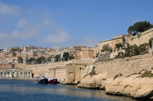 Malta, the picturesque bay of Valetta — Stock Photo, Image