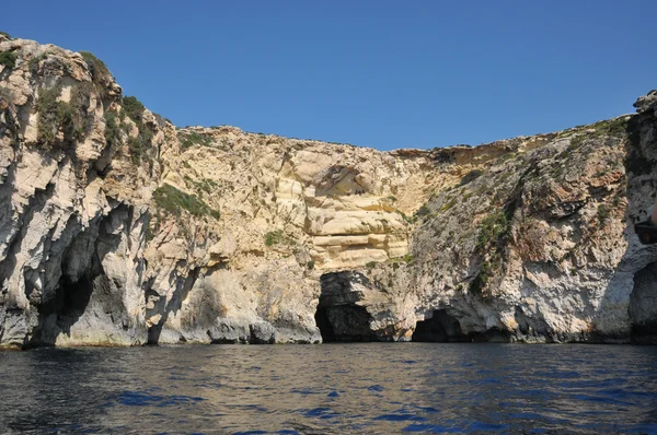 Malta, el pintoresco sitio de la Gruta Azul —  Fotos de Stock