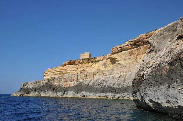 Malta, o local pitoresco da Gruta Azul — Fotografia de Stock