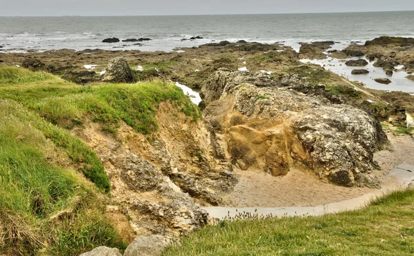 Coast of Pornichet in Loire Atlantique — Stock Photo, Image