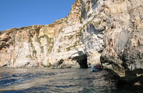 Malta, el pintoresco sitio de la Gruta Azul —  Fotos de Stock