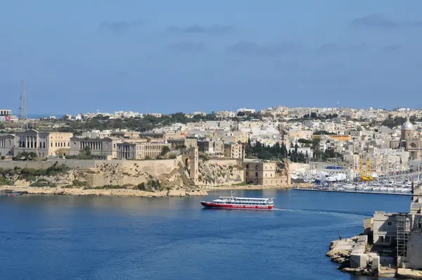 Malta, valetta pitoresk Körfezi — Stok fotoğraf