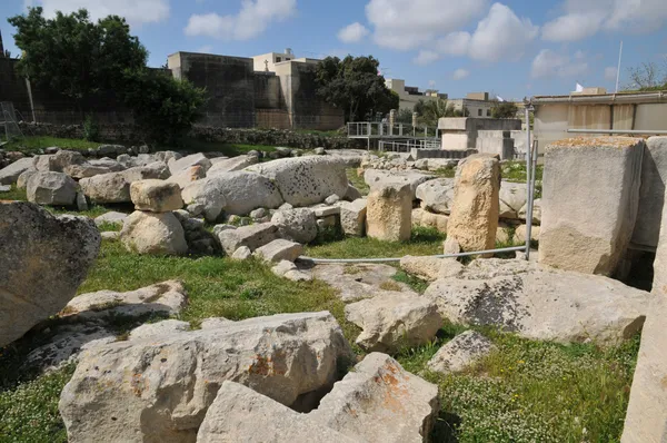 Málta, tarxien megalitikus templomai — Stock Fotó