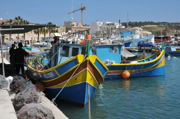 Malta, a pitoresca cidade de Marsaxlokk — Fotografia de Stock