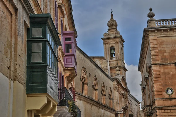 Malta, malebné město mdina — Stock fotografie