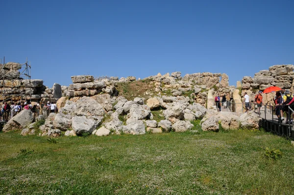 Malta, el pintoresco templo de Ggantija en Gozo — Foto de Stock