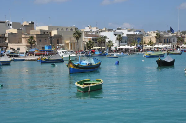 Malta, a pitoresca cidade de Marsaxlokk — Fotografia de Stock