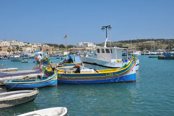 Malta, a pitoresca cidade de Marsaxlokk — Fotografia de Stock