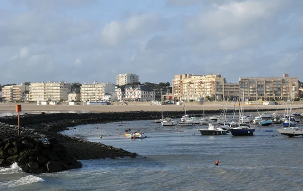 Festői város a loire-atlantique pornichet térképén — Stock Fotó