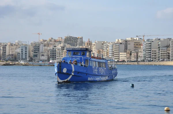 Malta, la pittoresca baia di La Valletta — Foto Stock