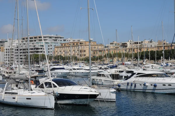 Malta, la pittoresca baia di La Valletta — Foto Stock