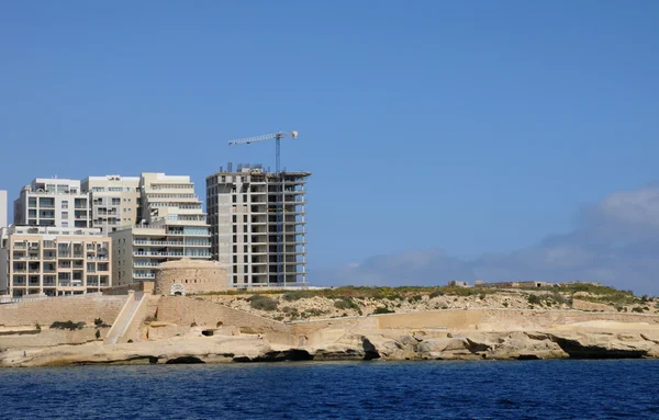 Malta, Valettas pittoreske bukt – stockfoto