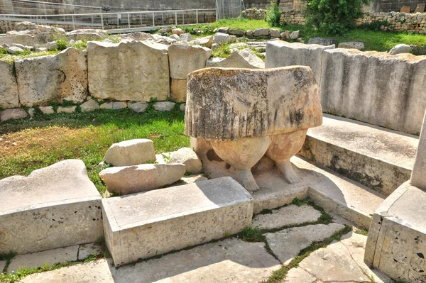 Malta, os templos megalíticos de Tarxien — Fotografia de Stock