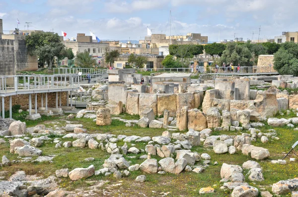 Malta, de megalithische tempels van tarxien — Stockfoto