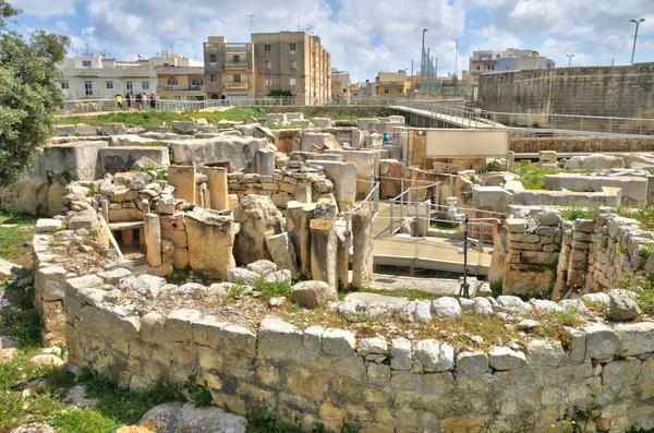 Malta, megalitiska templen i tarxien — Stockfoto