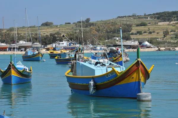 Malta, het schilderachtige stad van marsaxlokk — Stockfoto