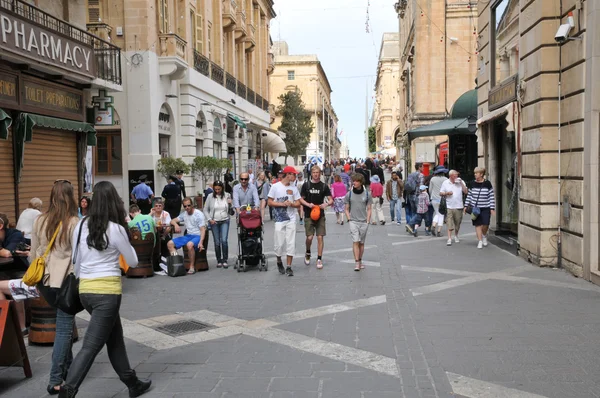 Malta, malebné město valetta — Stock fotografie