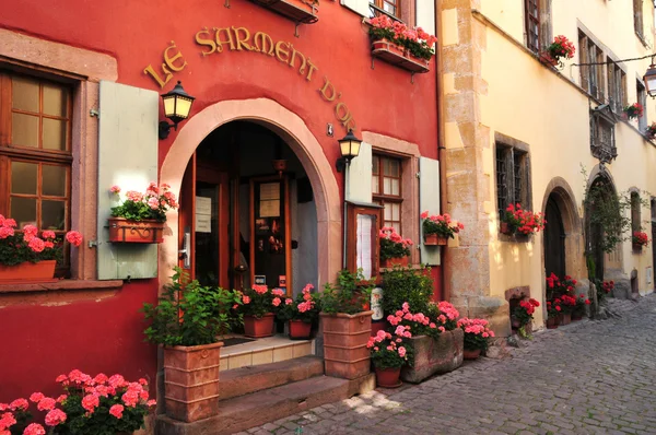 France, picturesque village of Riquewihr in Alsace — Stock Photo, Image