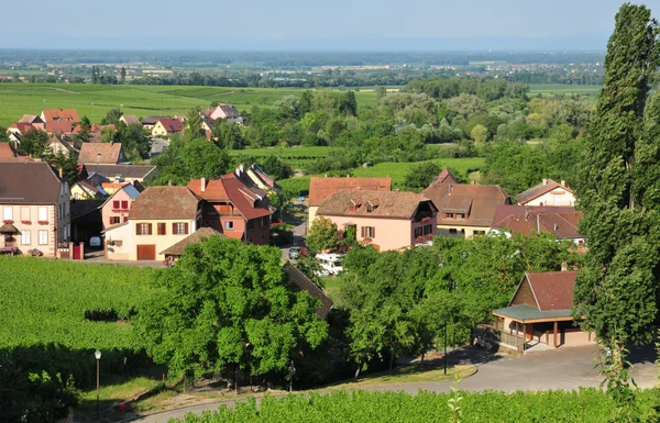 Haut Rhin, le village pittoresque de Hunawihr en Alsace — Photo