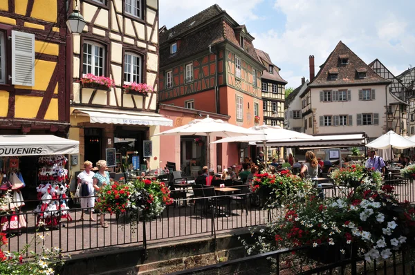 Haut rhin, die malerische Stadt Colmar im Elsass — Stockfoto