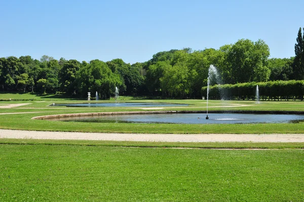 Picardie, das malerische Schloss von chantilly in oise — Stockfoto