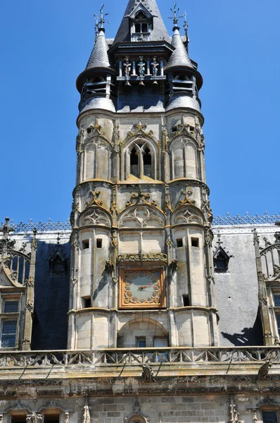 Picardie, the picturesque city hall of  Compiegne in Oise — Stock Photo, Image